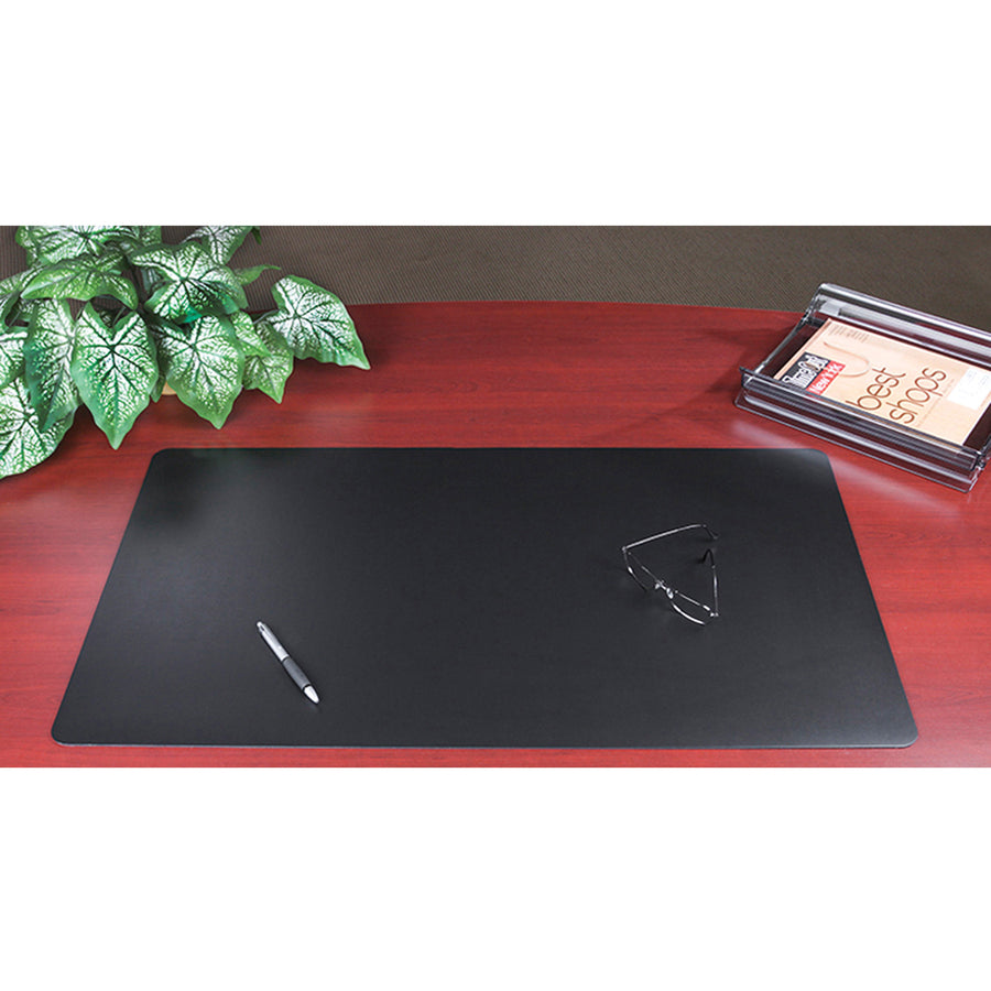 Artistic Rhino II Antimicrobial Protective Desk Pads - Rectangular - 36" Width x 24" Depth - Polyvinyl Chloride (PVC) - Black