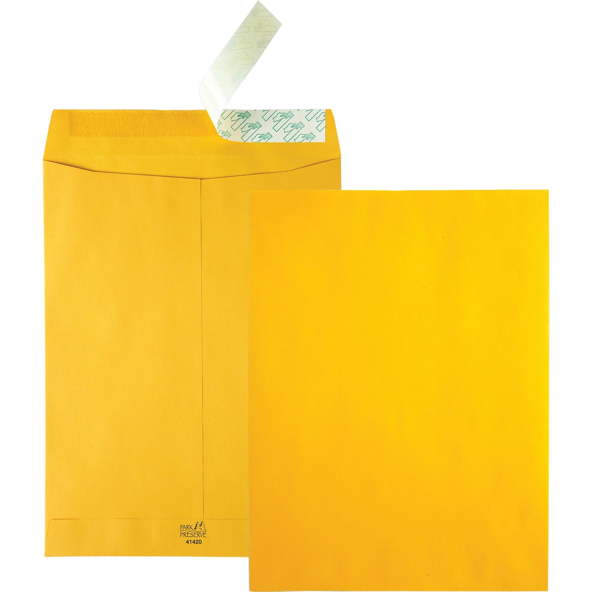 Catalog - 9" Width x 12" Length - 24 lb - Peel & Seal - Brown Kraft - Kraft - 250 / Carton