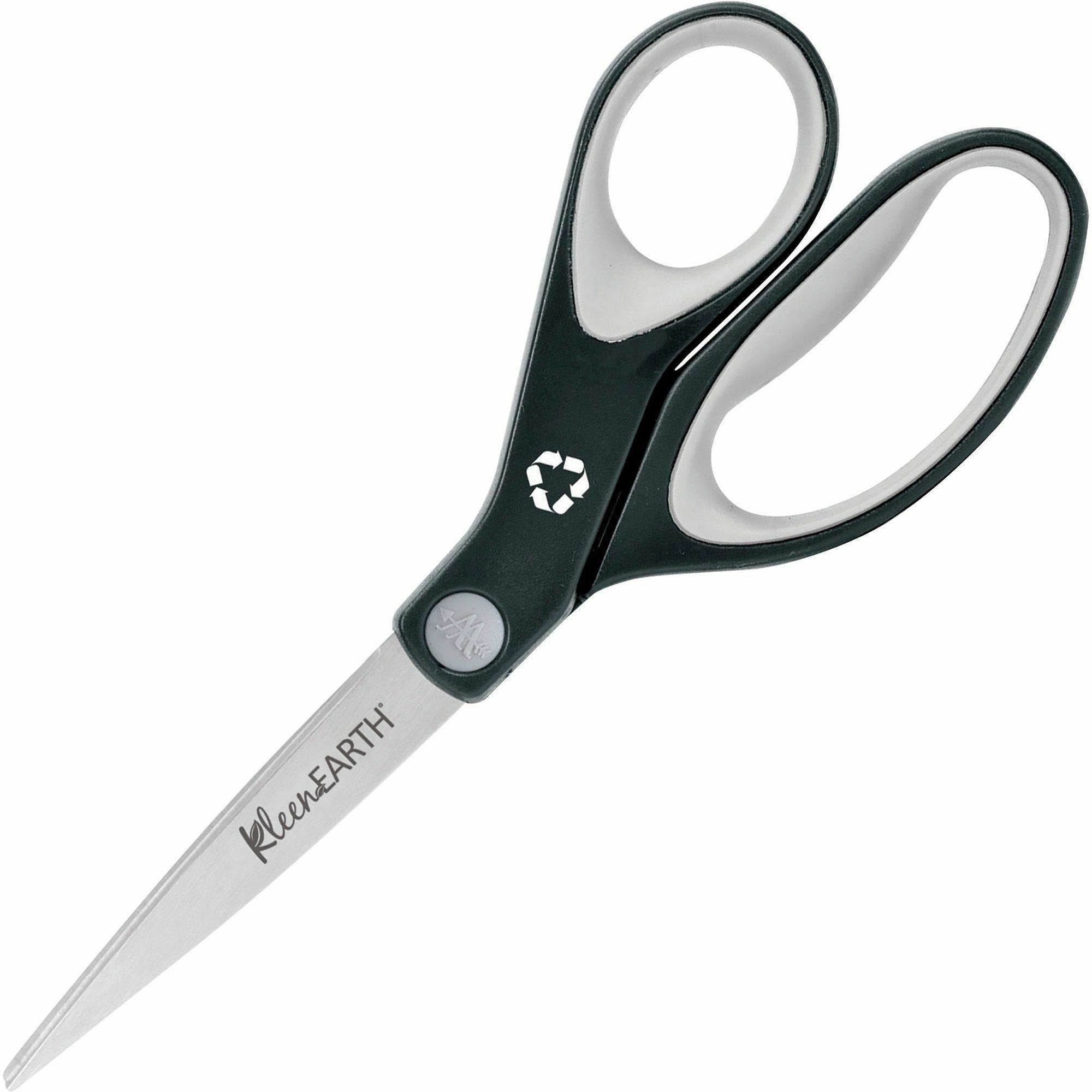 8" Overall Length - Straight-left/right - Stainless Steel - Black - 1 Each