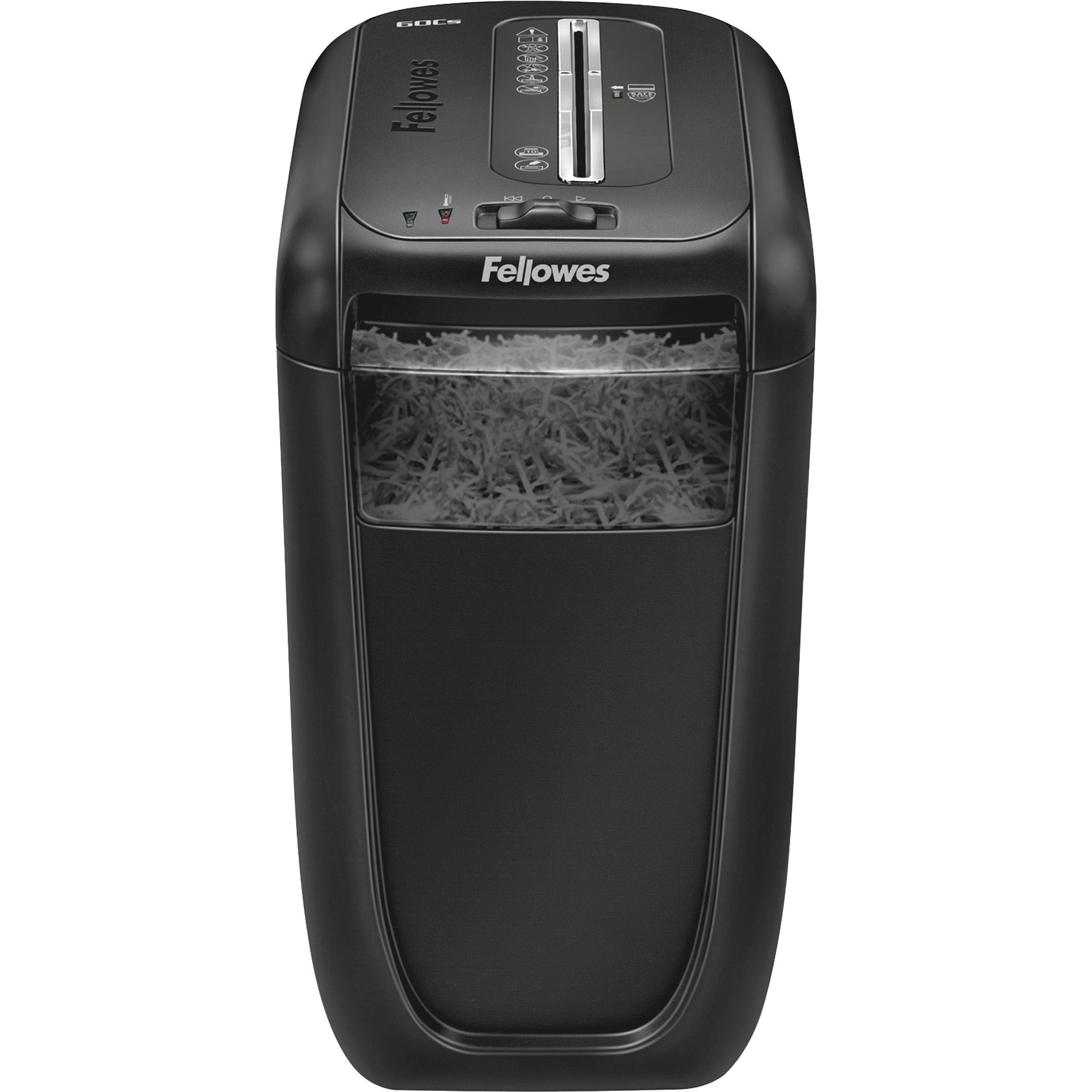 Non-continuous Shredder - Cross Cut - 10 Per Pass - for shredding Staples, Credit Card, Paper Clip, Paper - 0.156" x 1.560" Shred Size - P-4 - 14 ft/min - 8.75" Throat - 6 Minute Run Time - 20 Minute Cool Down Time - 6 gal Wastebin Capacity - Black