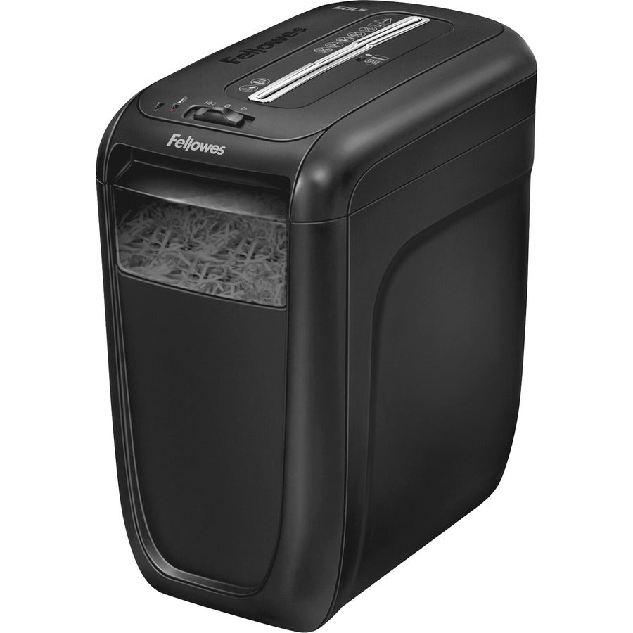 Non-continuous Shredder - Cross Cut - 10 Per Pass - for shredding Staples, Credit Card, Paper Clip, Paper - 0.156" x 1.560" Shred Size - P-4 - 14 ft/min - 8.75" Throat - 6 Minute Run Time - 20 Minute Cool Down Time - 6 gal Wastebin Capacity - Black
