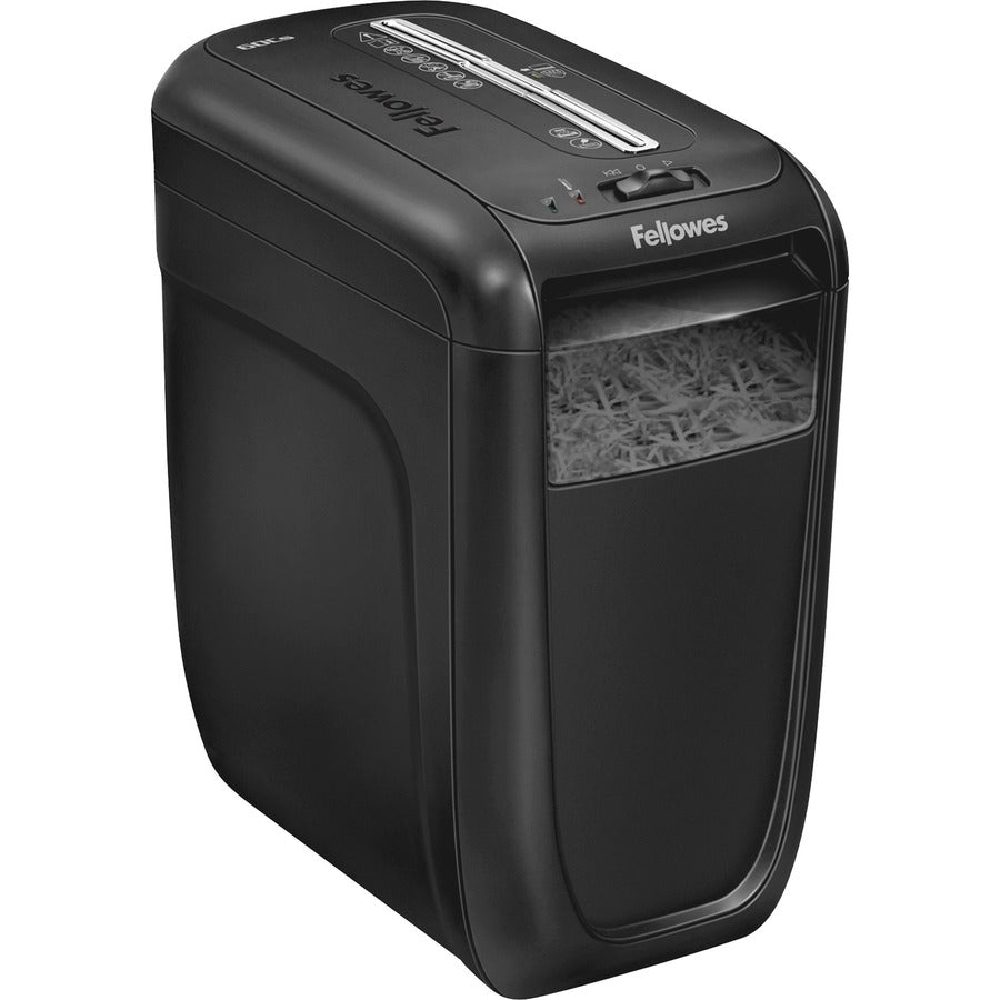 Non-continuous Shredder - Cross Cut - 10 Per Pass - for shredding Staples, Credit Card, Paper Clip, Paper - 0.156" x 1.560" Shred Size - P-4 - 14 ft/min - 8.75" Throat - 6 Minute Run Time - 20 Minute Cool Down Time - 6 gal Wastebin Capacity - Black