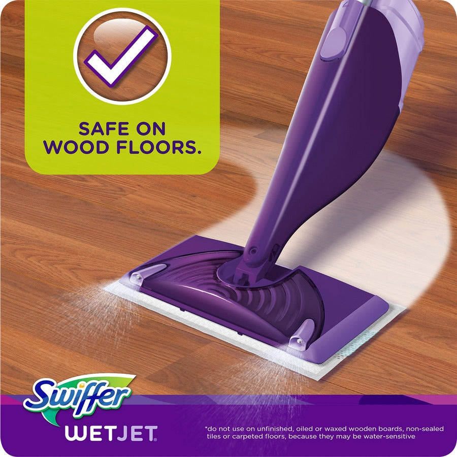 Swiffer WetJet Mopping Pad Refill - 10" Length - Absorbent, Textured - Cotton - Green - 24 / Box