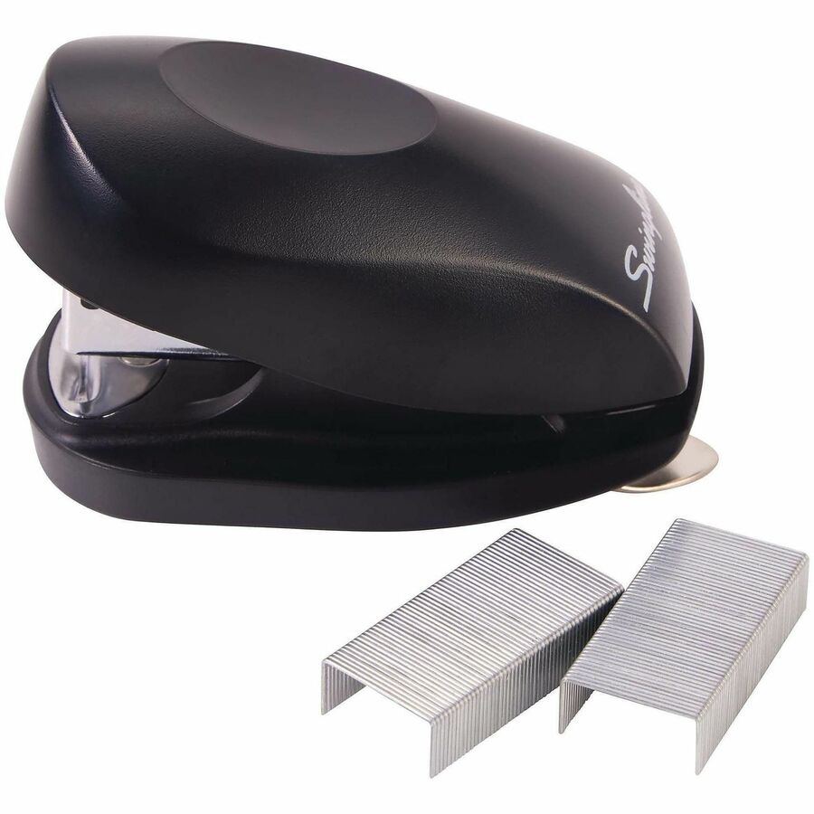 Staples Upto 12 Sheet of 20lb Paper - Holds Upto 50 Staple - Mini - Staple Size: 0.25" - Black - Plastic - 1 Each