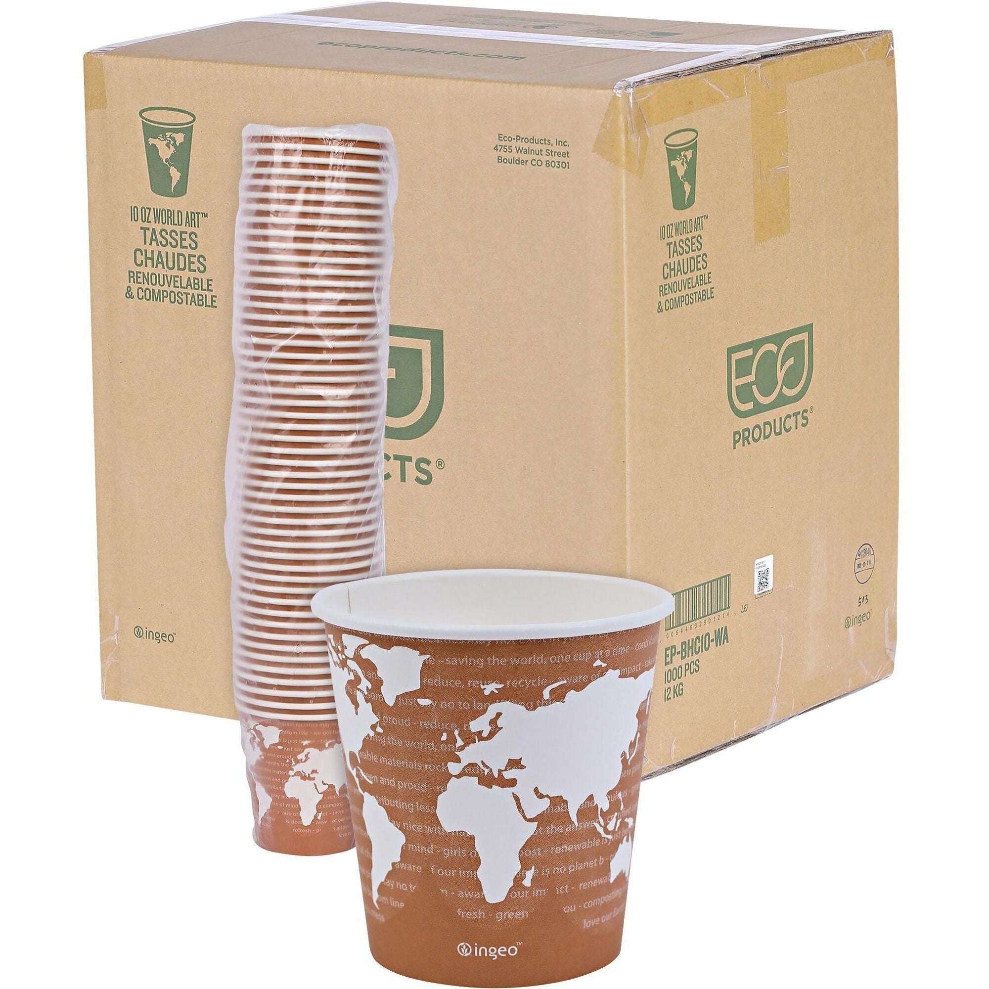 10 fl oz - Multi - Paper, Resin - Hot Drink - 50/Pack - 20 / Carton