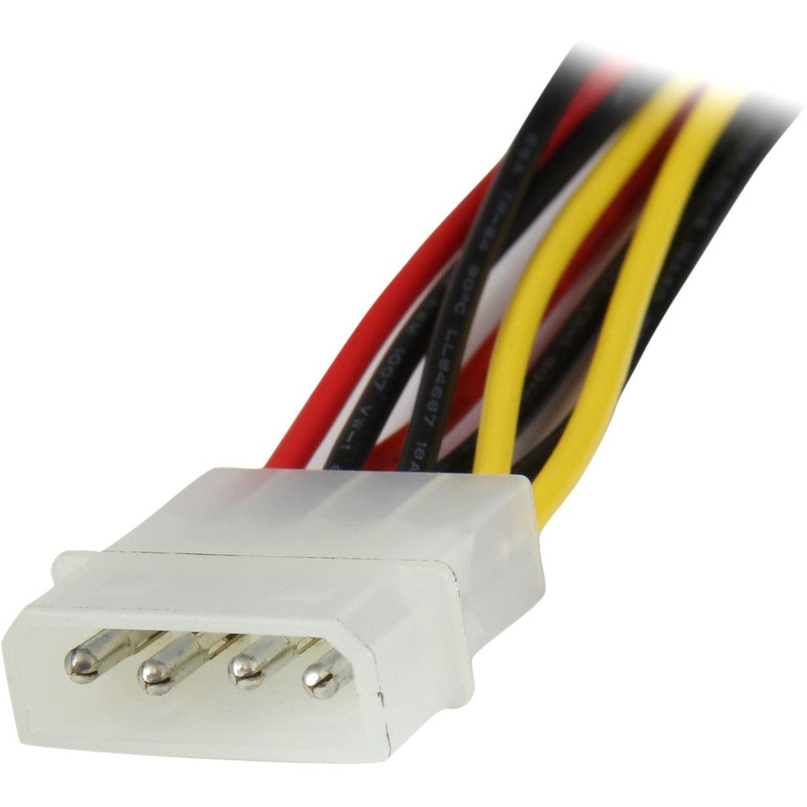 StarTech.com 12in LP4 to 2x Latching SATA Power Y Cable Adapter