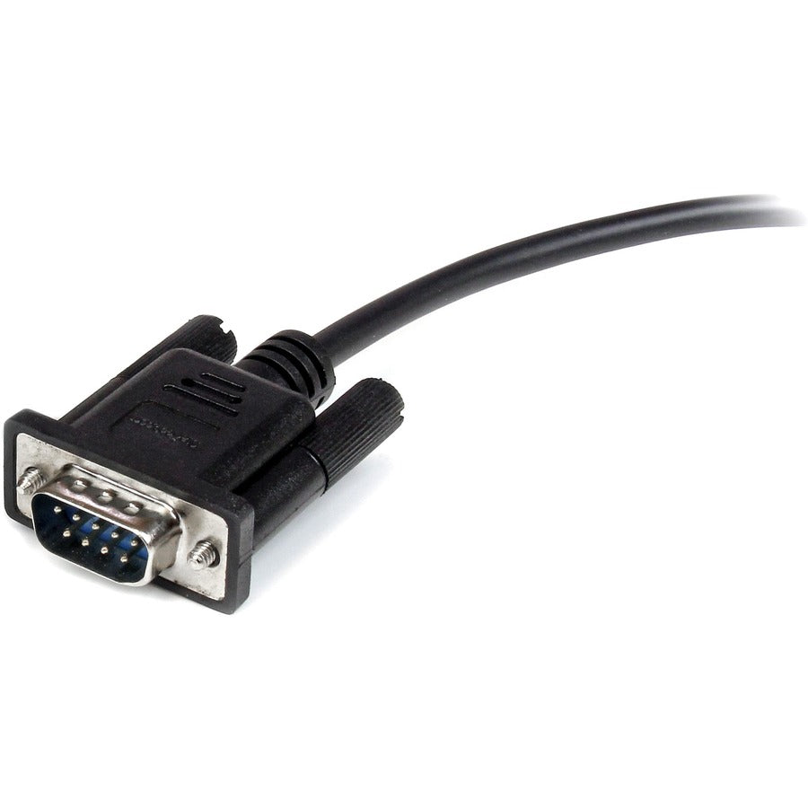 StarTech.com 1m Black Straight Through DB9 RS232 Serial Cable - M/F
