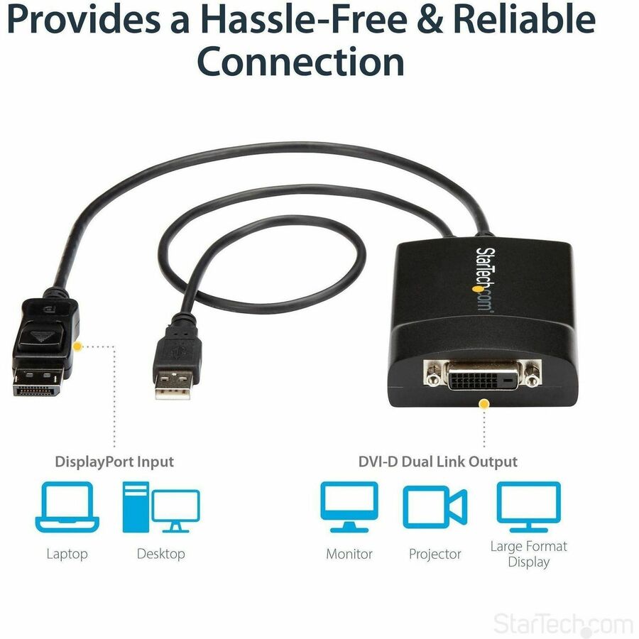 StarTech.com DisplayPort to DVI Adapter