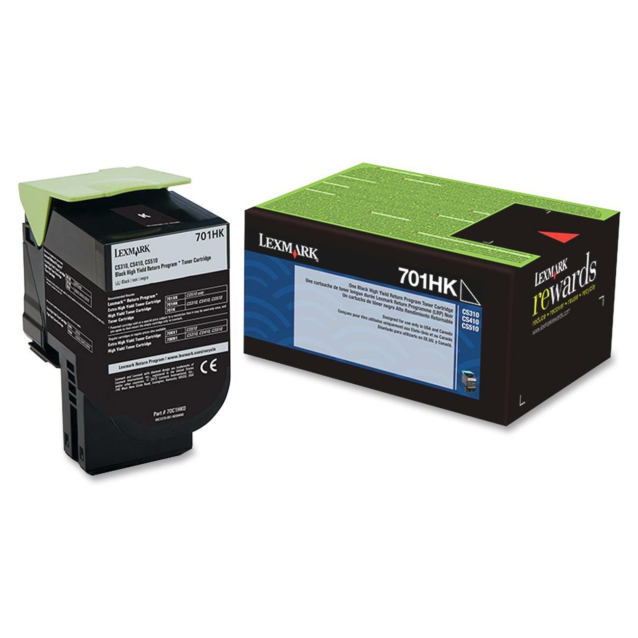 Lexmark Unison 701HK Original High Yield Laser Toner Cartridge - Black - 1 Each