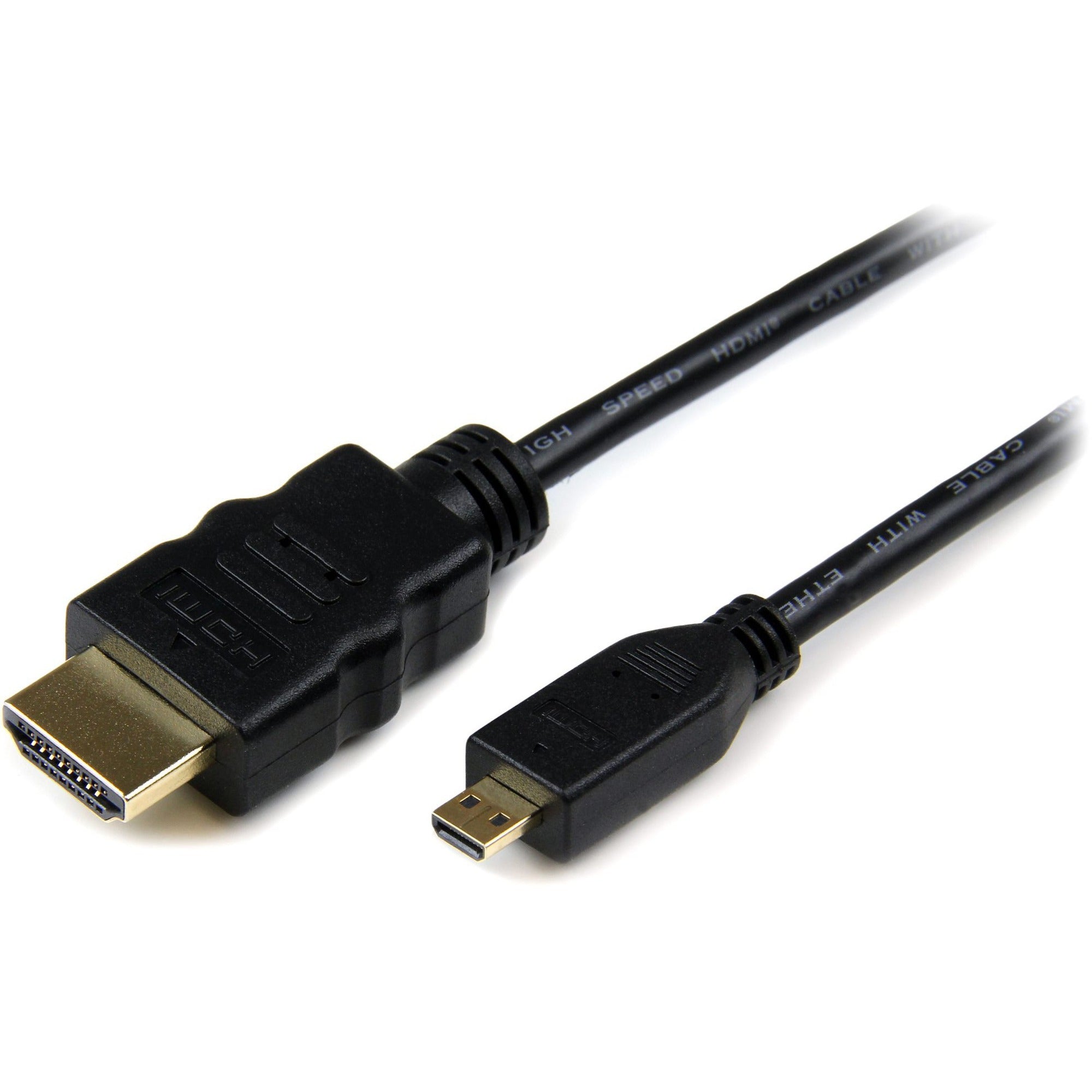 StarTech.com 3m High Speed HDMI Cable with Ethernet - HDMI to HDMI Micro - M/M