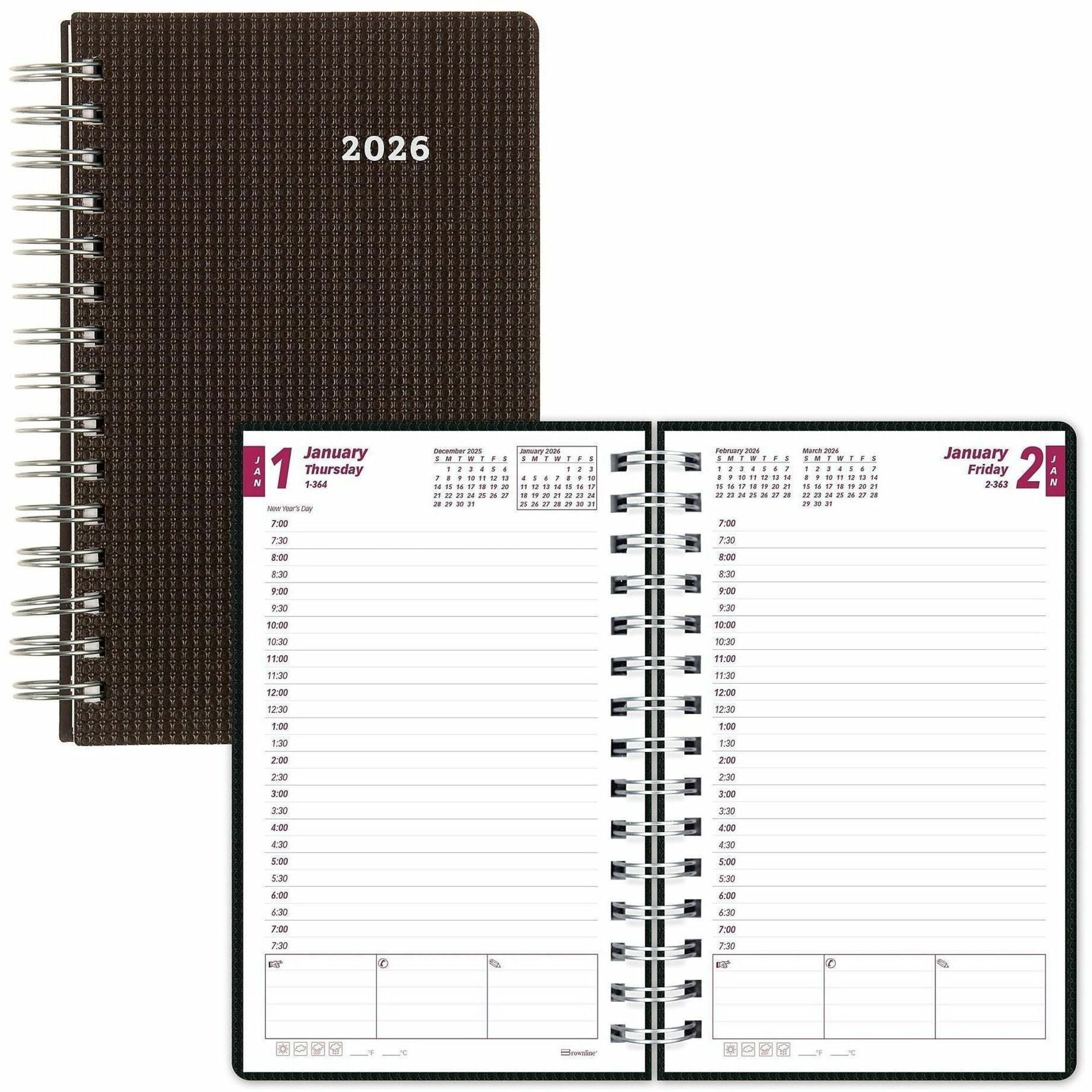 Brownline DuraFlex Daily Appointment Book / Monthly Planner