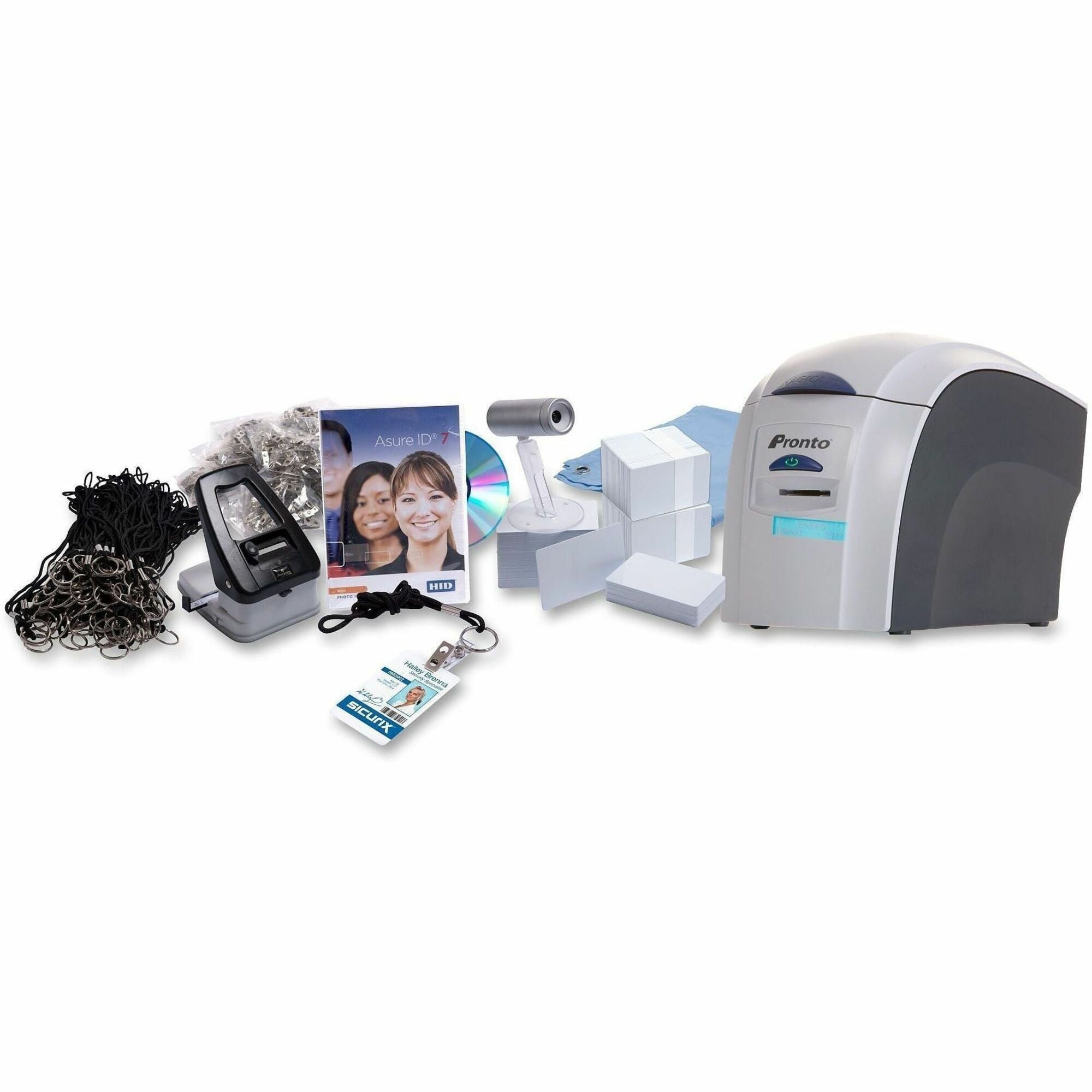 SICURIX Pronto Single Sided Desktop Dye Sublimation/Thermal Transfer Printer - Color - Card Print - Gray