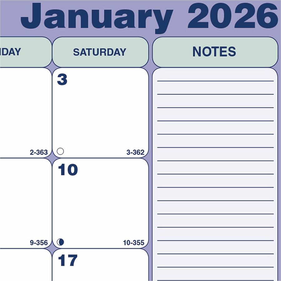 Brownline Monthly Desk Pad Calendar, 11" x 8-1/2" , English