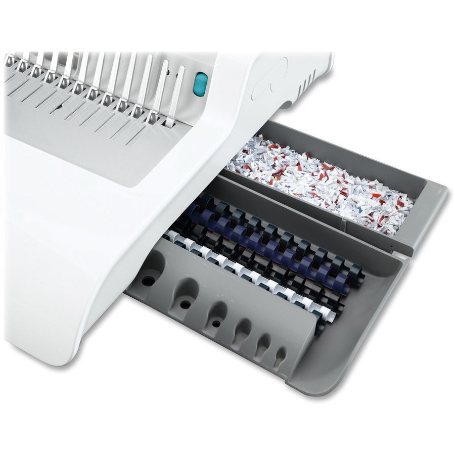 CombBind - 300 Sheet(s) Bind - 20 Punch - Letter - 5.1" Height x 18.1" Width x 15.4" Depth - White, Black