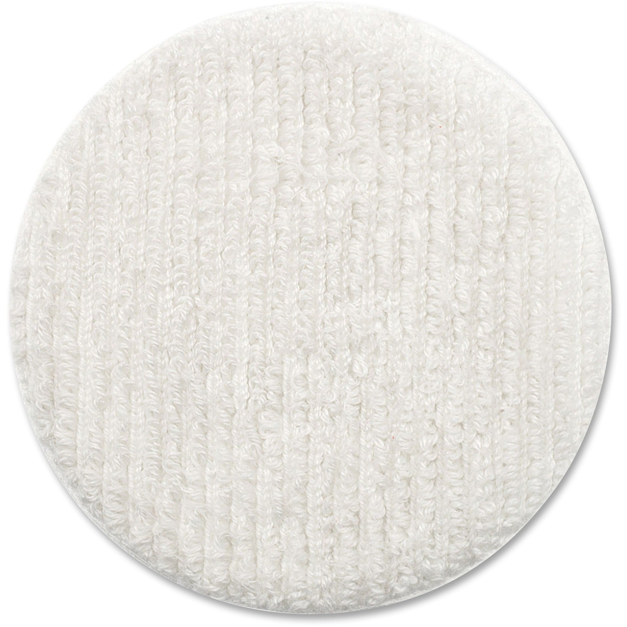 12" Diameter - Terry Cloth - Warm White - 1 Each