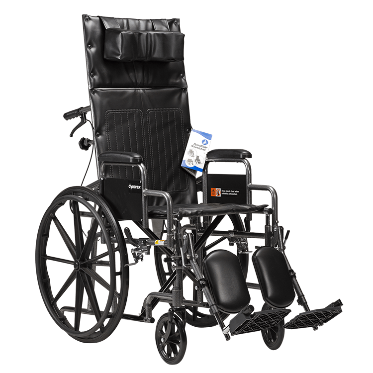 DynaRide Reclining Wheelchair - 20" x 16" w/ Detach Desk Arm,  1 Quantity per Case