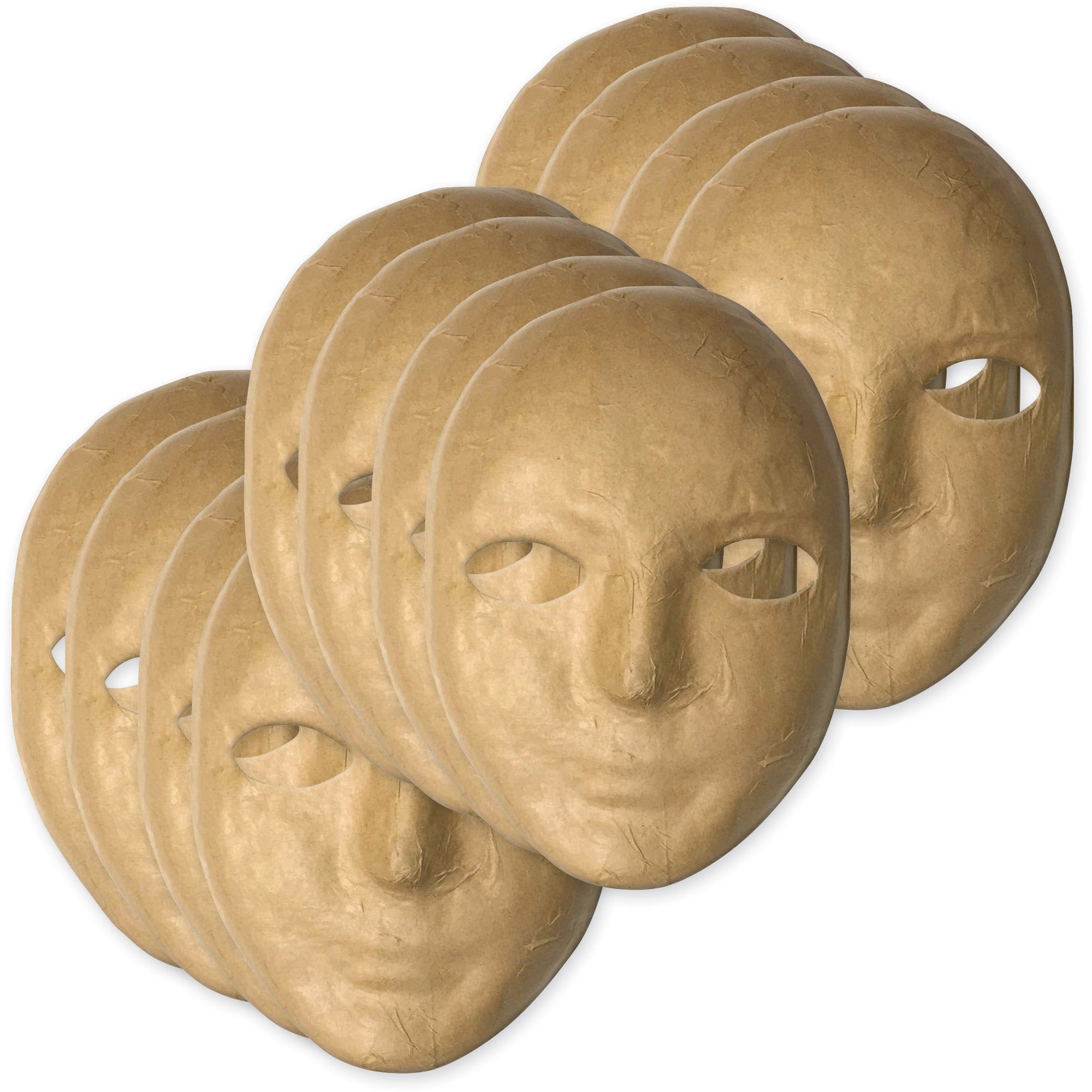 Decoration - 8" Height x 6" Width x 3" Depth - Natural - Paper - 12 / Set