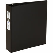 Avery Economy Binder, 2" Capacity, Letter Size, 375 Sheet, 3 Round Rings, 2 Internal Pockets, Polypropylene, Black/Pacific Blue, Recycled, PVC-free, 12/Carton
