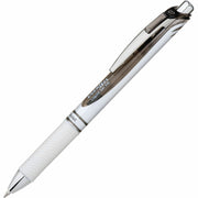 EnerGel Pearl Liquid Gel Pen, (0.7mm) Metal Tip, Black Ink - Pentel EnerGel Pearl Retractable Liquid Gel Rollerball Pen, Everyday Writing, Office Supplies, School Supplies, 0.7mm Medium, Black Ink