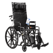 DynaRide Reclining Wheelchair - 22" x 18" w/ Detach Desk Arm,  1 Quantity per Case