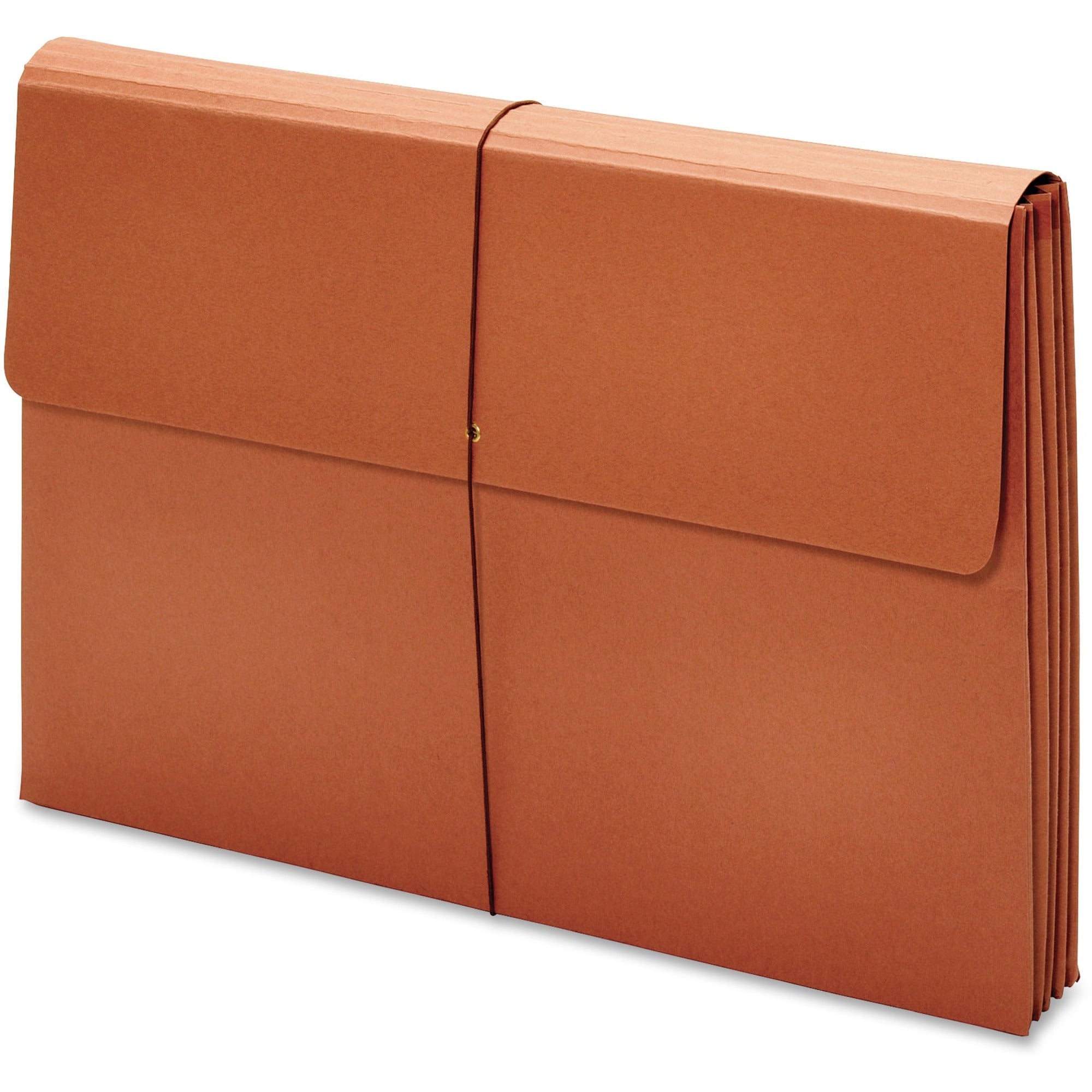 11" x 17" - 875 Sheets Capacity - 3 1/2" Expansion - 19 pt. - Brown - Heavy Duty, Elastic Closure, Durable, Reinforced Gusset - 10% Recycled - 1 Each