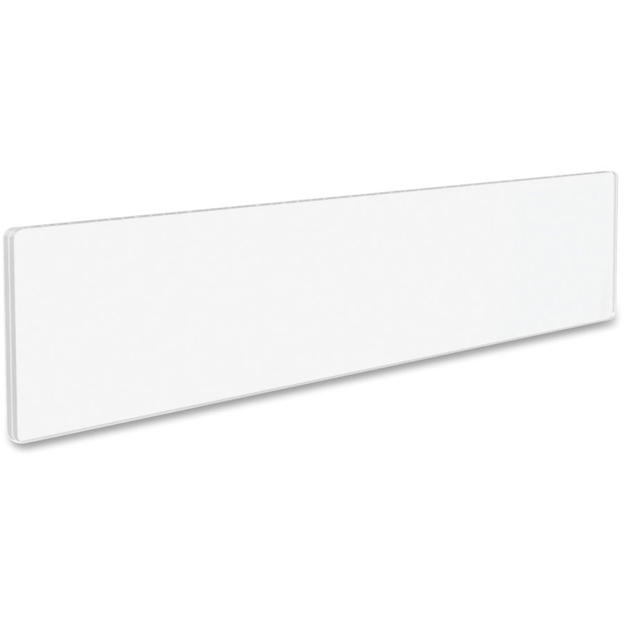 8.5" Width x 2" Height - Rectangular Shape - Wall Mountable - Insertable, Magnetic - Plastic - Clear, Clear - 1 Each