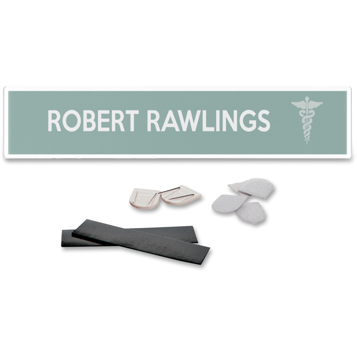 8.5" Width x 2" Height - Rectangular Shape - Wall Mountable - Insertable, Magnetic - Plastic - Clear, Clear - 1 Each