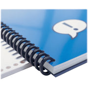 0.63" Maximum Capacity - 110 x Sheet Capacity - 32 x Rings - Black - Plastic - 100 / Box