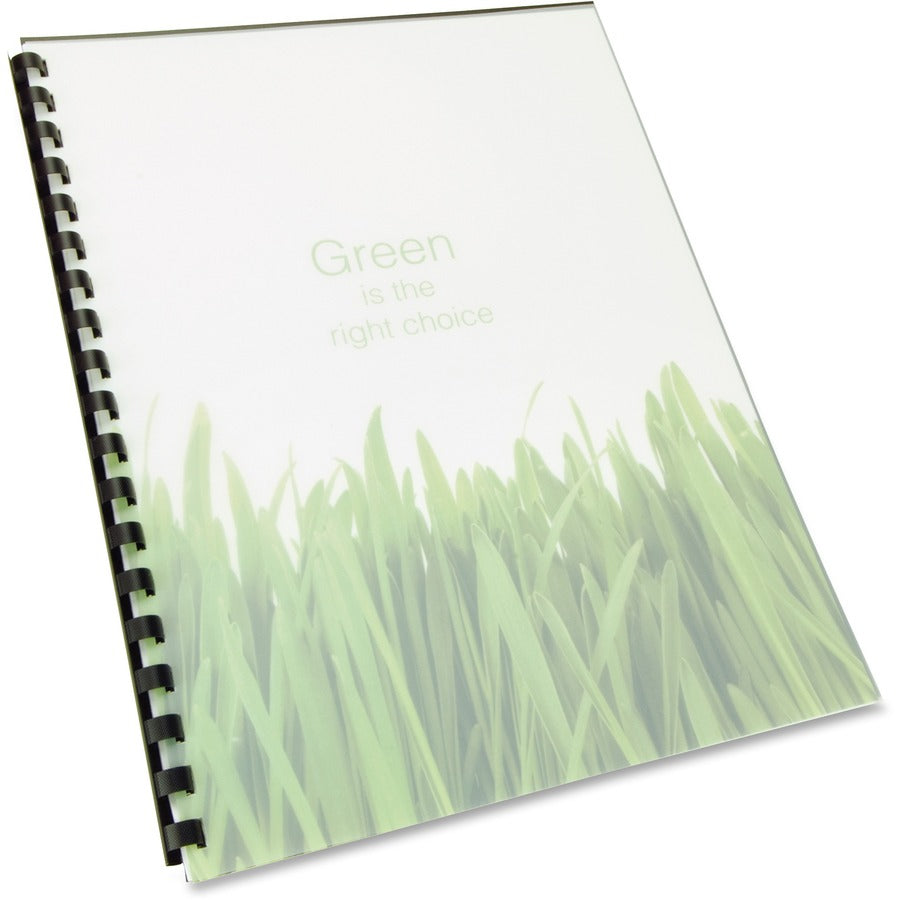GBC Binding Presentation Covers - 0.4" Height x 8.5" Width x 11" Length - For Letter 8 1/2" x 11" Sheet - Frost - Poly - 25 / Pack