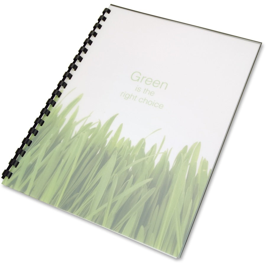 GBC Binding Presentation Covers - 0.4" Height x 8.5" Width x 11" Length - For Letter 8 1/2" x 11" Sheet - Frost - Poly - 25 / Pack