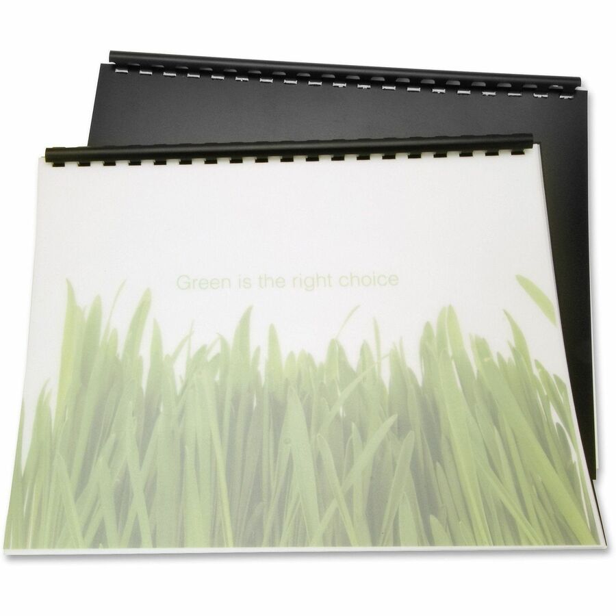GBC Binding Presentation Covers - 0.4" Height x 8.5" Width x 11" Length - For Letter 8 1/2" x 11" Sheet - Frost - Poly - 25 / Pack