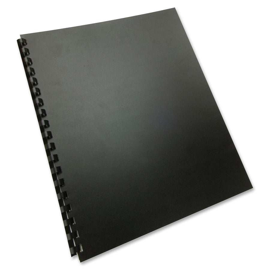 GBC Binding Presentation Covers - For Letter 8 1/2" x 11" Sheet - Square - Black - Polypropylene - 25 / Pack