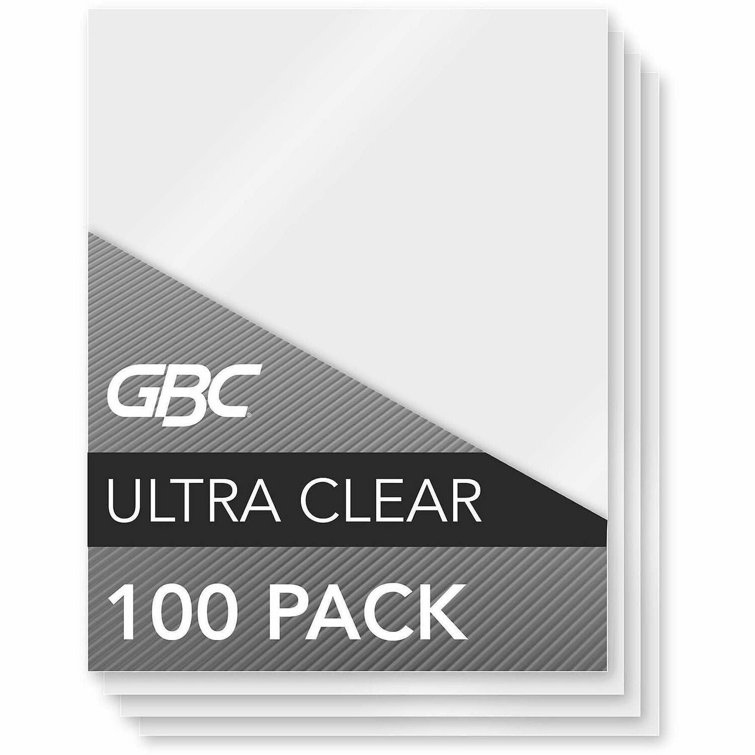 GBC Ultra Clear Thermal Laminating Pouches - Sheet Size Supported: Letter 8.50" Width x 11" Length - Laminating Pouch/Sheet Size: 9" Width x 11.50" Length x 3 mil Thickness - Glossy - for Document, Photo - Clear - 100 / Box