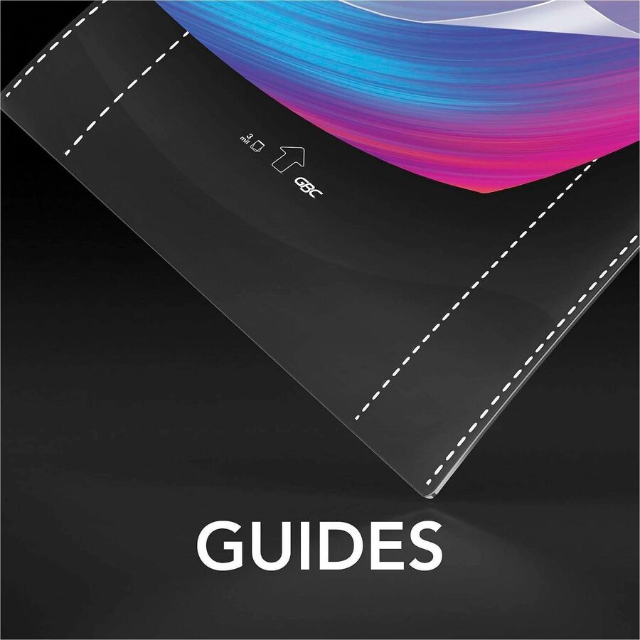 GBC Fusion EZUse Laminating Pouches - Sheet Size Supported: Menu - Laminating Pouch/Sheet Size: 3 mil Thickness - Glossy - for Document - UV Resistant, Durable, Fade Resistant - Clear - 100 / Box