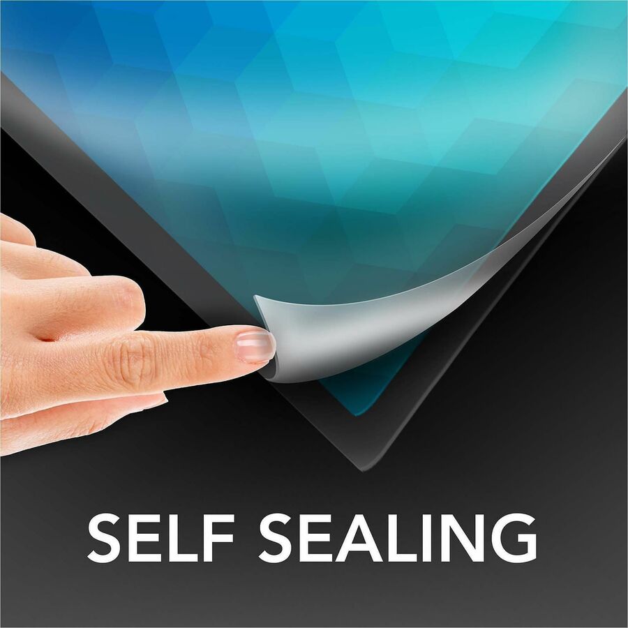 Sheet Size Supported: Letter 8.50" Width x 11" Length - Laminating Pouch/Sheet Size: 9" Width x 12" Length x 3 mil Thickness - Glossy - for Document, Photo - Self-adhesive, Easy Peel, Flexible, Wear Resistant, Tear Resistant - Clear - 1 Pack