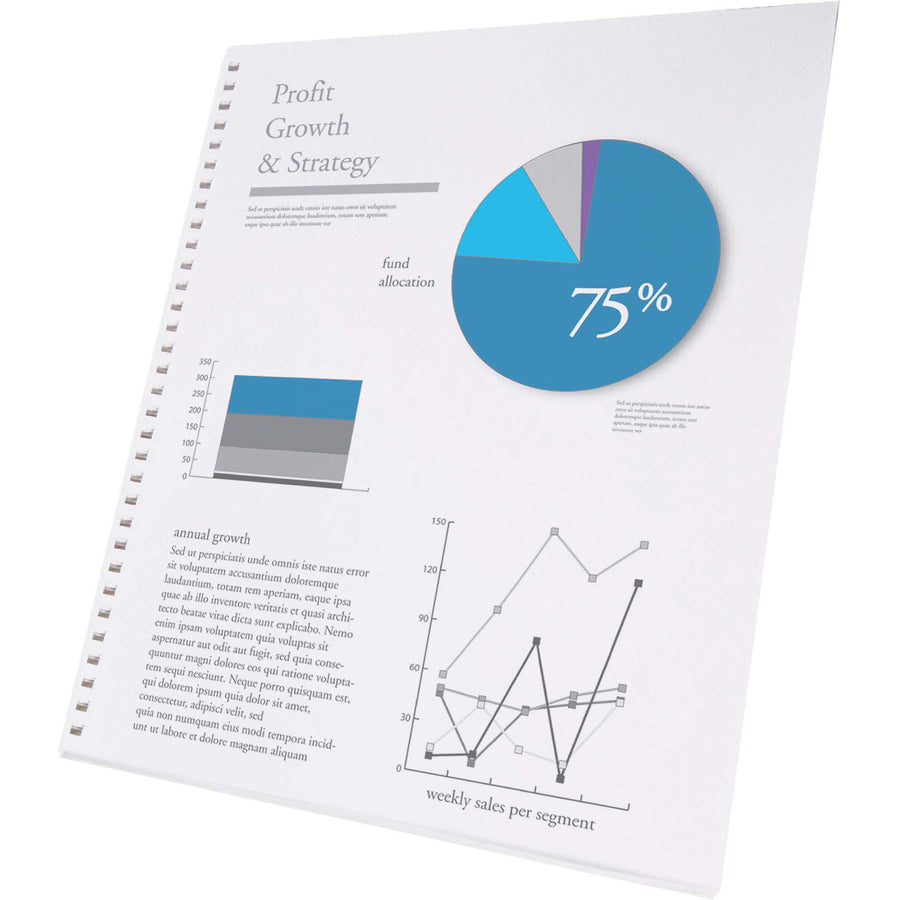96 Brightness - Letter - 8 1/2" x 11" - 24 lb Basis Weight - Pre-punched - White - 1 Pack