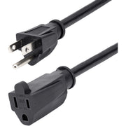 StarTech.com 3 ft Power Extension Cord - NEMA 5-15R to NEMA 5-15P
