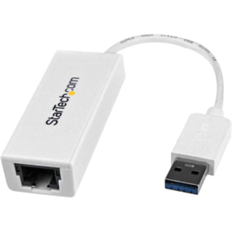 StarTech.com USB 3.0 to Gigabit Ethernet NIC Network Adapter - White