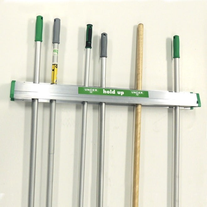 Unger Hold Up Tool Holder - 36" Width - Silver - Aluminum, Plastic - 1 Each