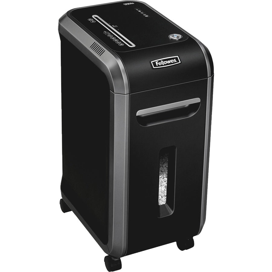 Non-continuous Shredder - Micro Cut - 14 Per Pass - for shredding Staples, Credit Card, Paper - 0.078" x 0.563" Shred Size - P-5 - 11 ft/min - 9" Throat - 20 Minute Run Time - 40 Minute Cool Down Time - 9 gal Wastebin Capacity - Black, Silver