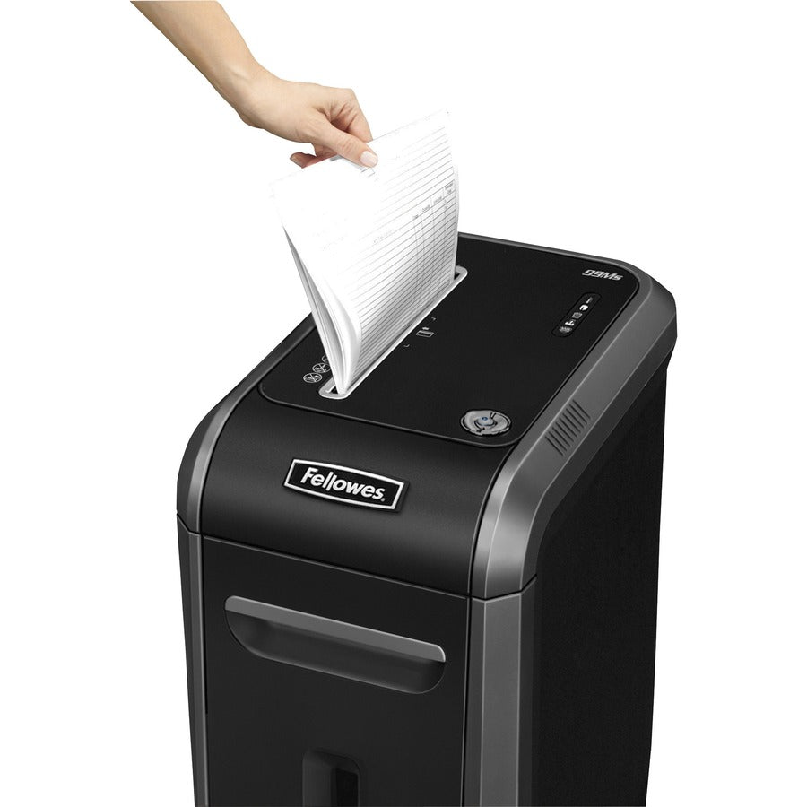 Non-continuous Shredder - Micro Cut - 14 Per Pass - for shredding Staples, Credit Card, Paper - 0.078" x 0.563" Shred Size - P-5 - 11 ft/min - 9" Throat - 20 Minute Run Time - 40 Minute Cool Down Time - 9 gal Wastebin Capacity - Black, Silver