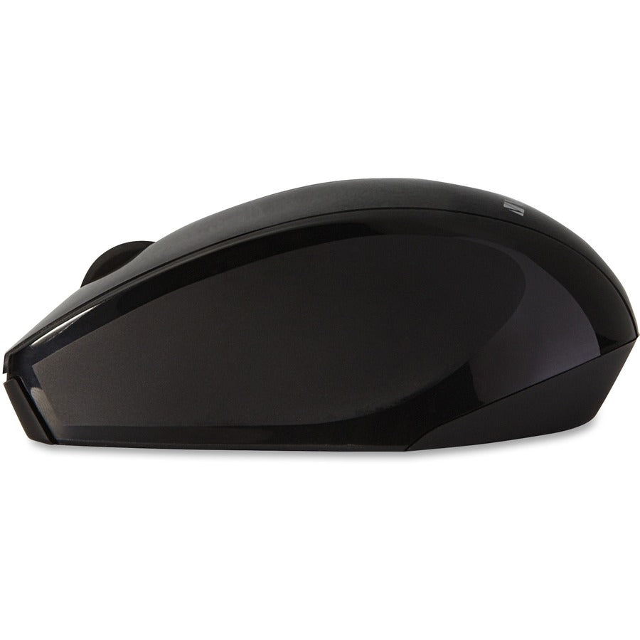 Verbatim Wireless Multi-trac LED Optical Mouse - Blue Optical - Wireless - Radio Frequency - 2.40 GHz - Black - USB 2.0 - Scroll Wheel - 3 Button(s) - 1 x AA Battery Supported - 1 Each
