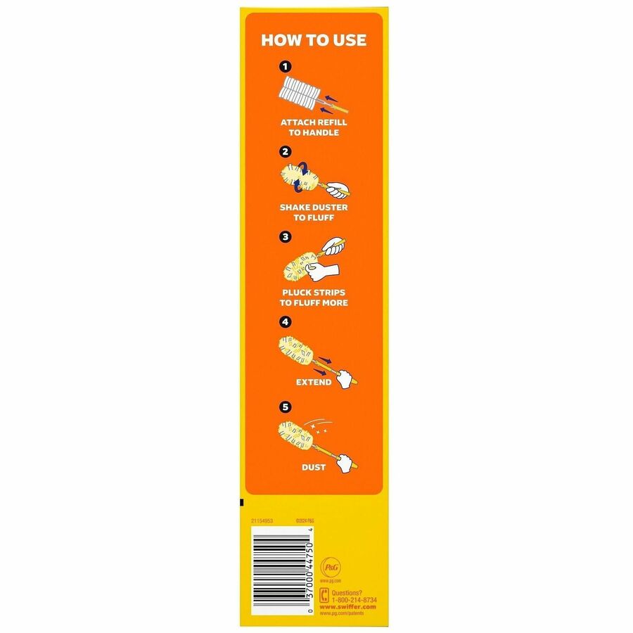 Swiffer 360 Dusters Extender Kit - 36" Handle Length - Plastic Handle - White - 1 Kit