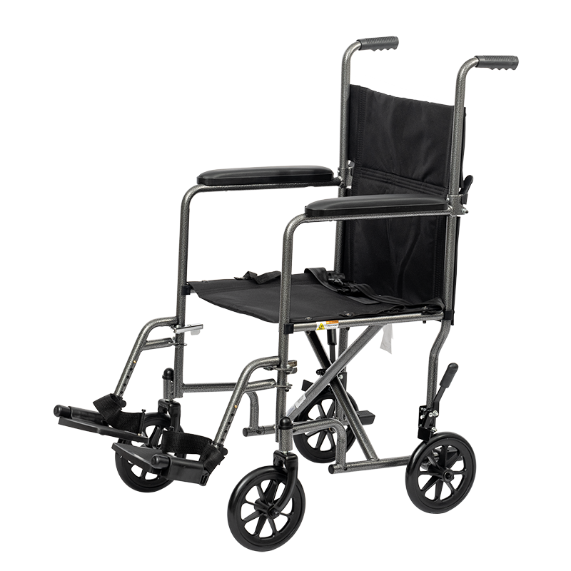 DynaRide Transport Wheelchair - 19" x 16" w/ Fixed Full Arm, 1 Quantity per Case
