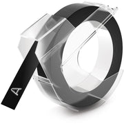 3/8" Width x 12 ft Length - Rectangle - Glossy - Black - Self-adhesive - 1 Roll