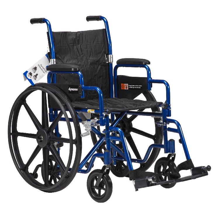 DynaRide Convertible Wheelchair - 18" x 16" w/ Detachable Desk Arm FR,  1 Quantity per Case