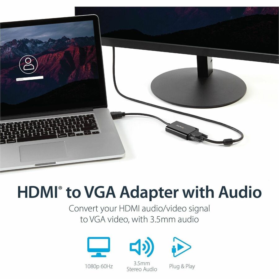 StarTech.com HDMI to VGA Adapter Converter