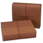 Smead Letter Recycled Expanding File - 8 1/2" x 11" - 3 1/2" Expansion - Redrope - 30% Recycled - 10 / Carton