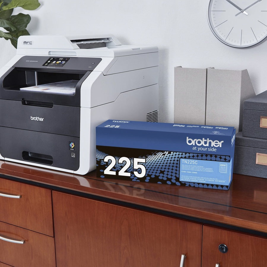 Brother TN225C Original High Yield Laser Toner Cartridge - Cyan - 1 Each