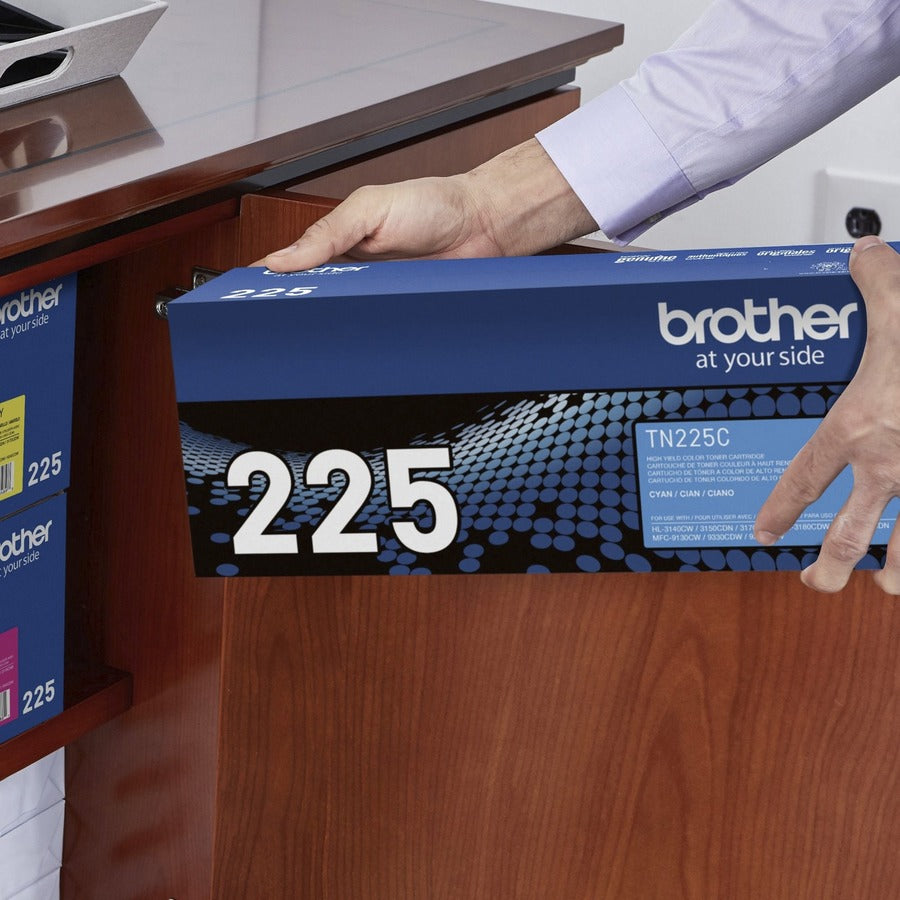 Brother TN225C Original High Yield Laser Toner Cartridge - Cyan - 1 Each